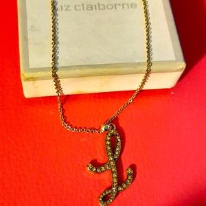Liz Claiborne Initial Necklace